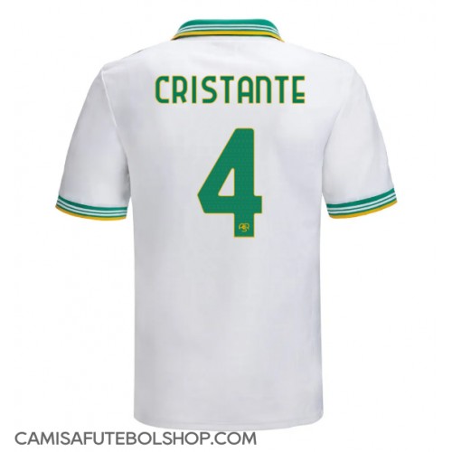 Camisa de time de futebol AS Roma Bryan Cristante #4 Replicas 3º Equipamento 2025-26 Manga Curta